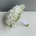 Wedding Bouquet Bridal Bridesmaids Flowers Artificial Roses Baby's Breath Bride Bouquets Wedding Accessories Centerpiece Decor