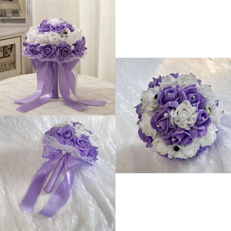 Elegant Wedding Bridal Bouquet, Romantic Floral Design, Perfect for Various Wedding Themes, Essential for Your Special Day!