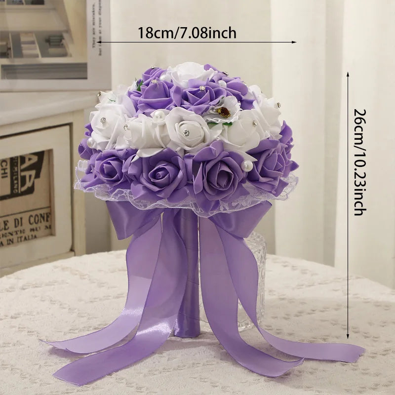 Elegant Wedding Bridal Bouquet, Romantic Floral Design, Perfect for Various Wedding Themes, Essential for Your Special Day!