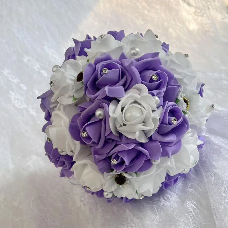Elegant Wedding Bridal Bouquet, Romantic Floral Design, Perfect for Various Wedding Themes, Essential for Your Special Day!