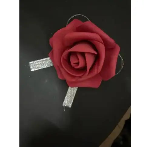 perfectlifeoh Hot Red Wedding Bouquet Bridal Bouquet Wedding Decoration Foamflowers Rose Bridal Bouquet